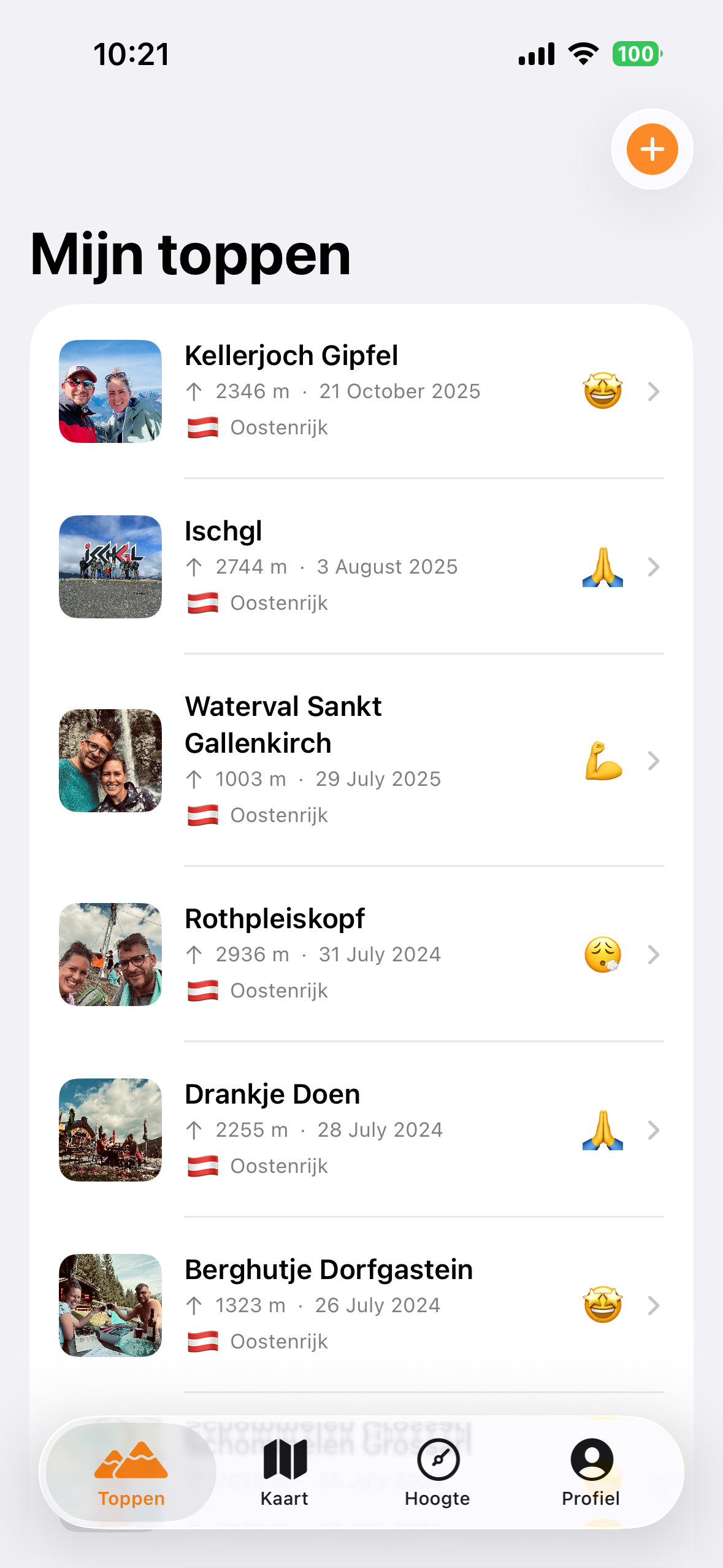 Mijn toppen
